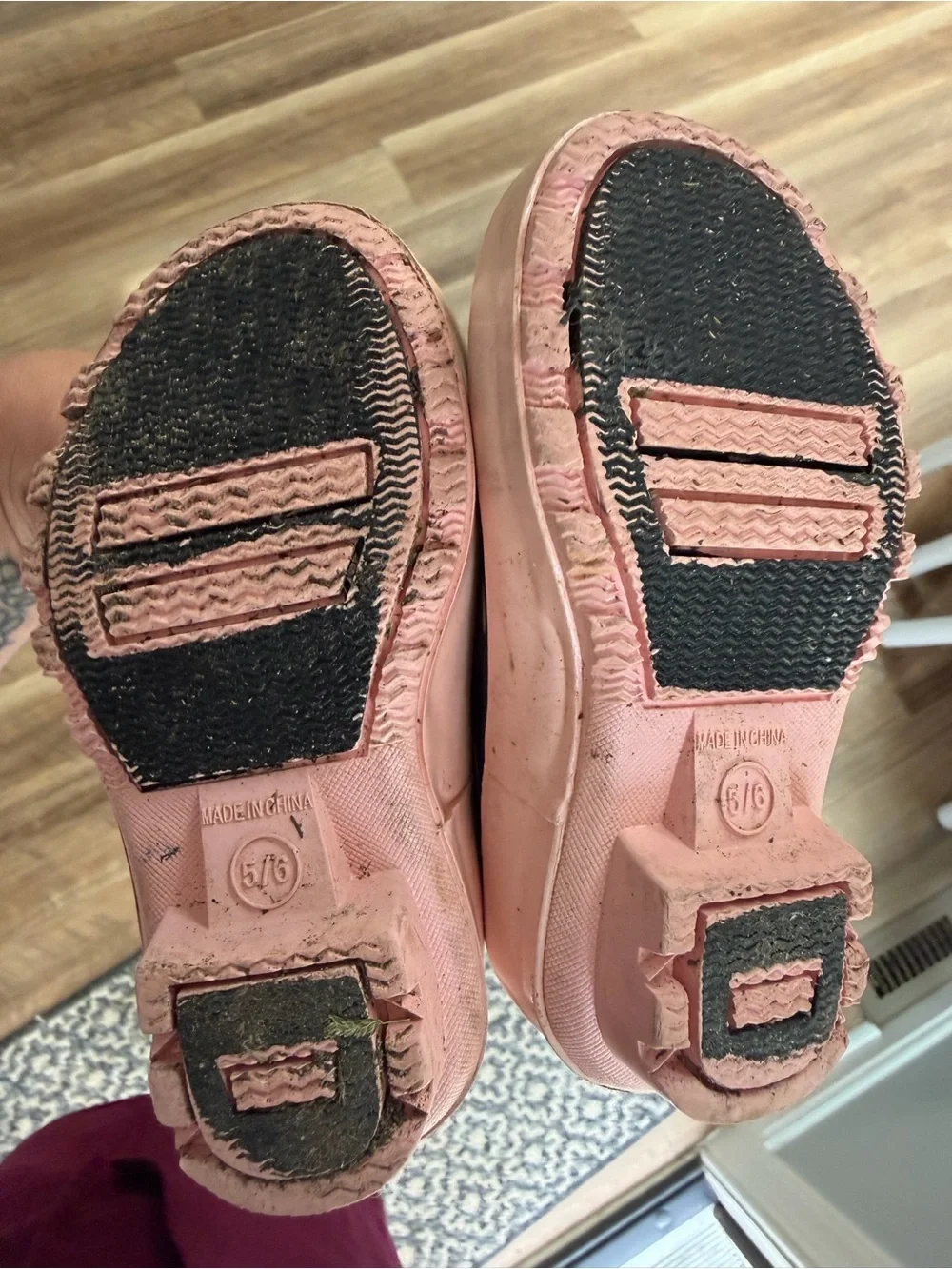 Kids Floral Rain Boots - Pink Accents